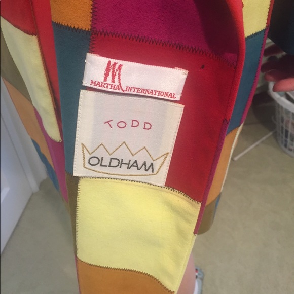Todd Oldham patchwork faux suede jacket - Picture 2 of 7